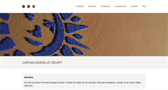 Desktop Screenshot of lehmprodukte.ch