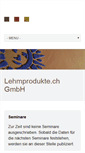 Mobile Screenshot of lehmprodukte.ch